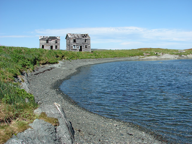 Abandoned houses -- Fischot was resettled in the 1970s.